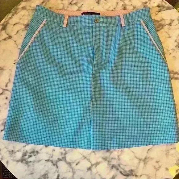 Lohla Sport Dresses & Skirts - Lohla Sport Size 8 Blue Micro Check Golf Skirt